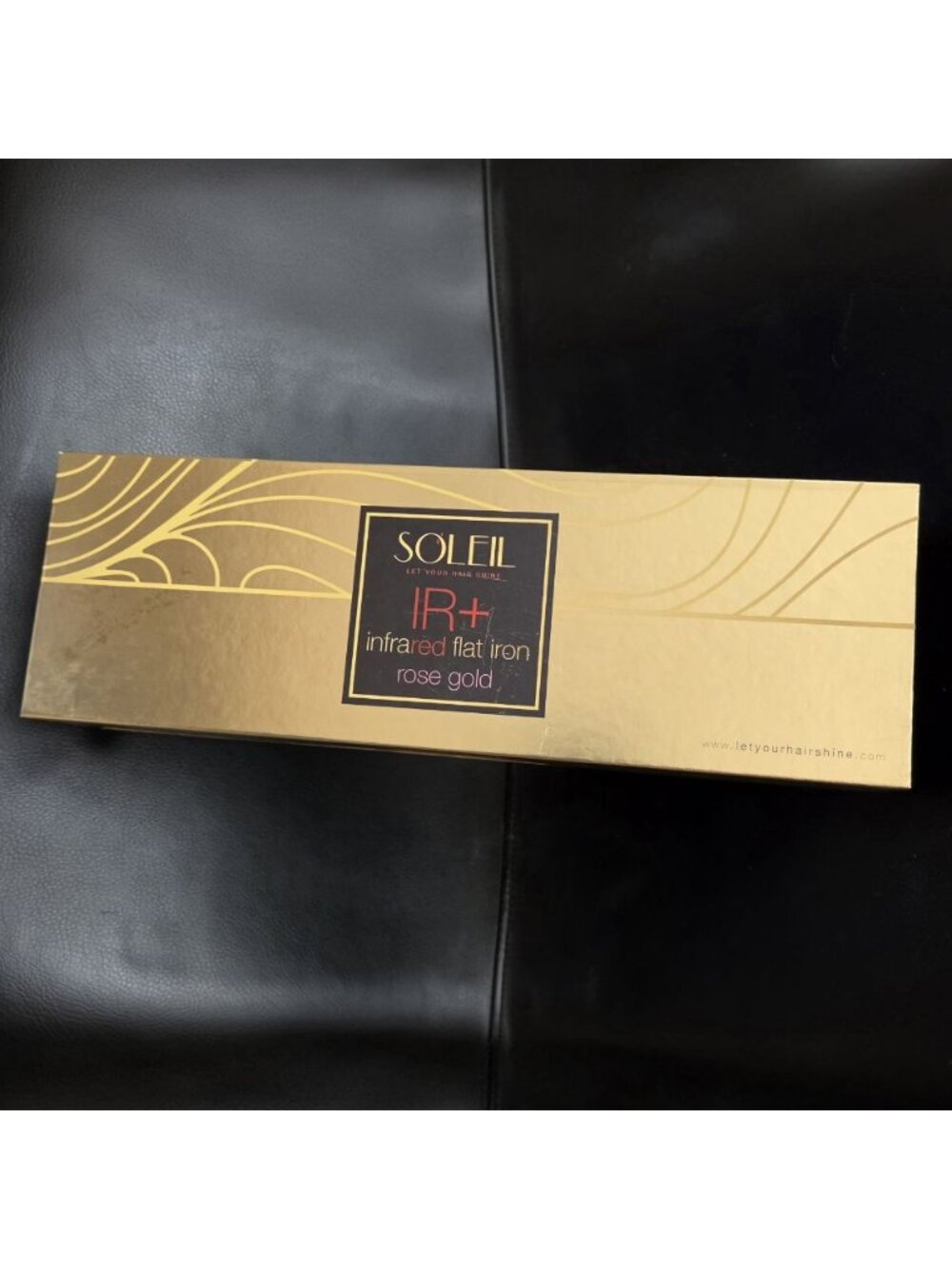 Soleil IR+ Infrared Flat Iron Rose Gold Hair Straightener NEW L10HSIRP-M39